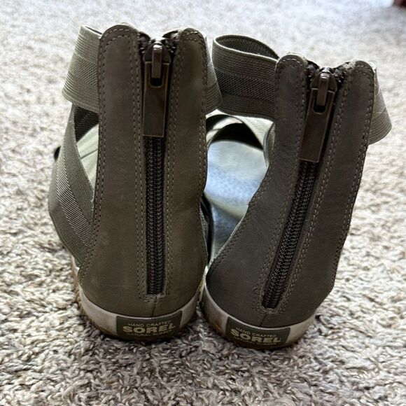 Sorel Forest Green Sandals - Picture 3 of 6